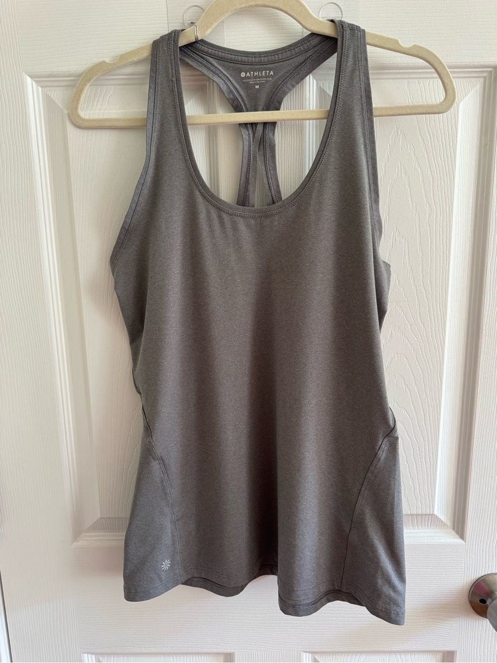 ATHLETA Ultimate Train Racerback Tank Top Gray M